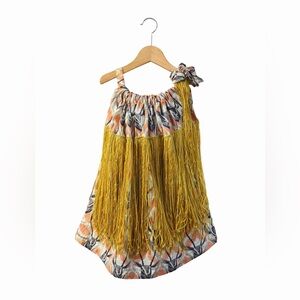 Small Shop Pillow Case Dress with Fringe, Size 2t. Great Condition. Boho